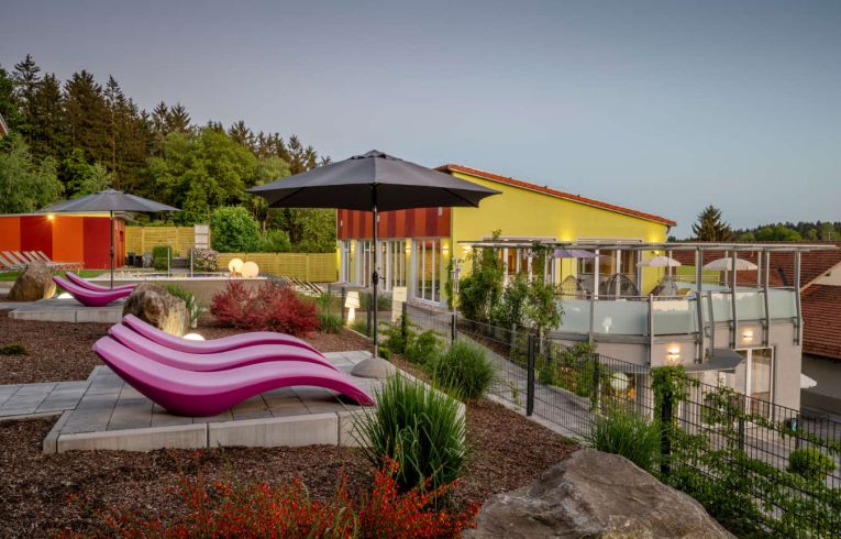 Saunagarten im Bayerischen Wald